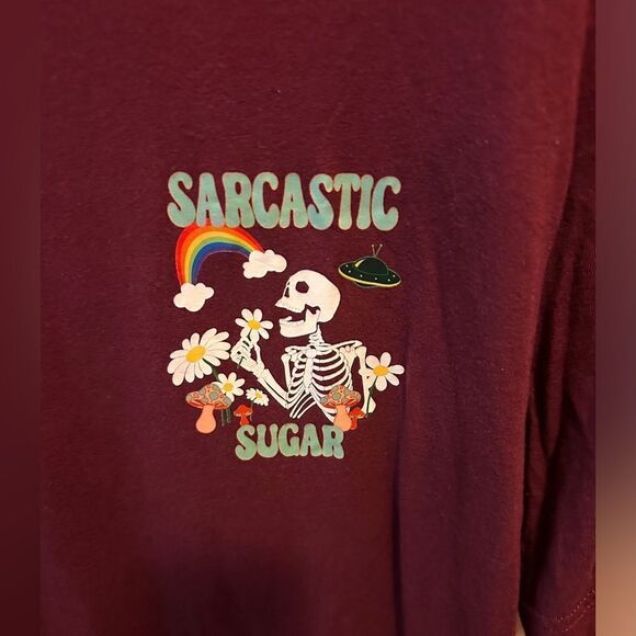 Sarcastic Sugar Skull two sided shirt - Picture 4 of 7